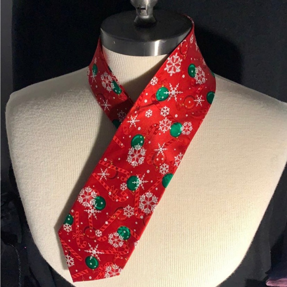 Vintage Yule tie greetings holiday tie
